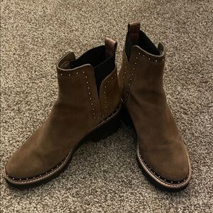 Dolce Vita Tan Studded Ankle Boots